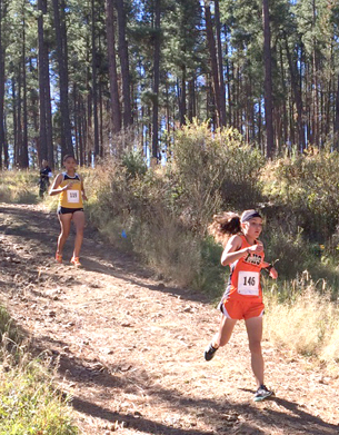 Kimberlee Bennett and Kale Mauritsen compete for Artesia in Ruidoso. (Photos Courtesy Shelley Ebarb)
