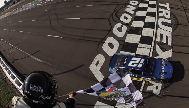 Pocono pit plan pays off for surging Blaney