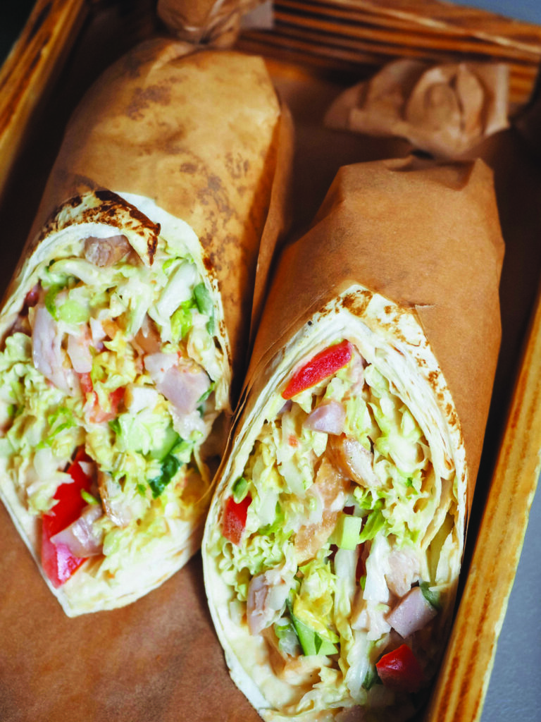 Meals with Wheels: Chicken wraps