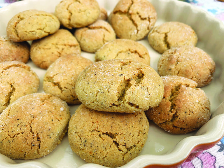 Earl Grey cookies flavored with tea and zest