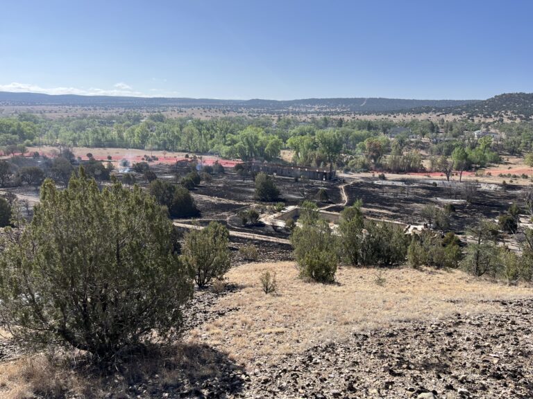 Ft Stanton Historical Site threatened by wildfire