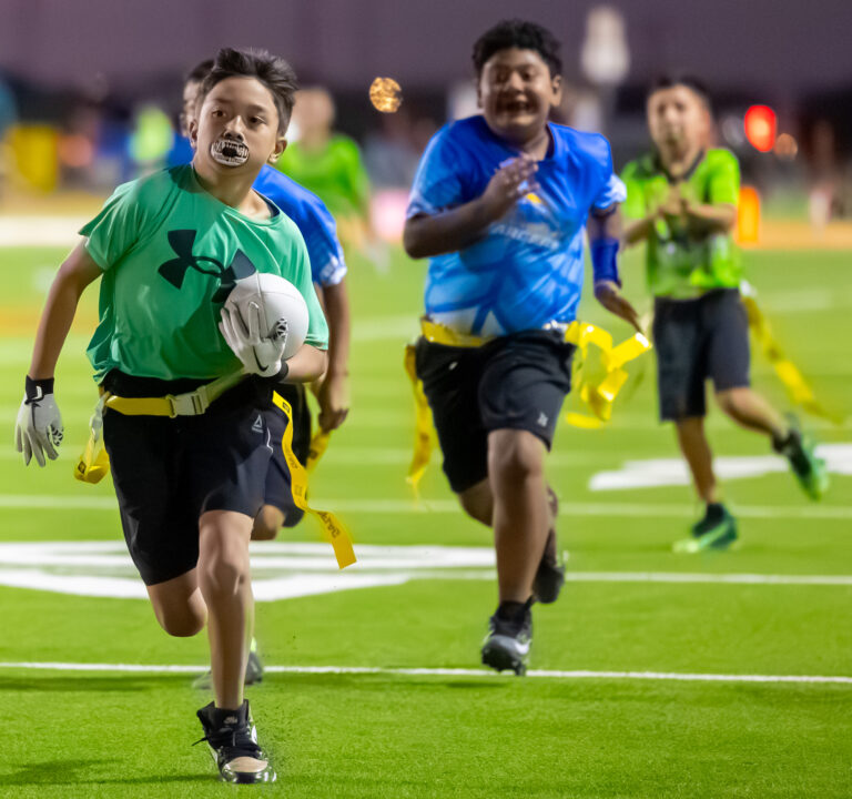 A look at the final flag football game