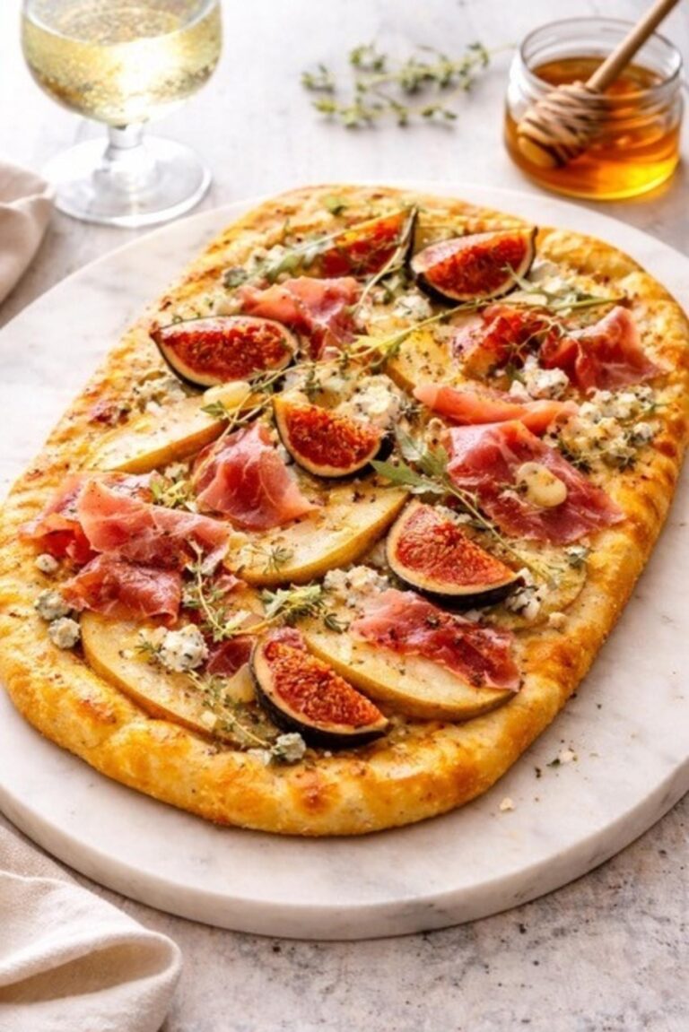 CULINARY CONFIDENTIAL: Fig, Ham & Blue Cheese Flatbread with Honeyed Thyme