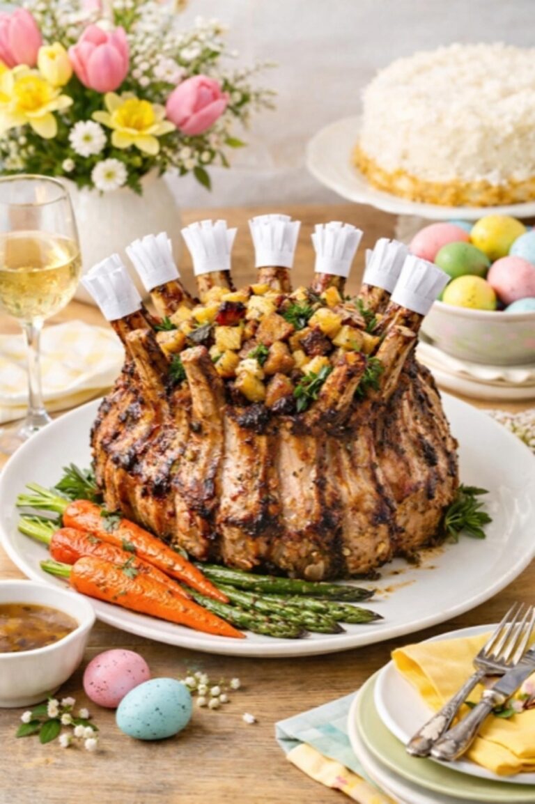 CULINARY CONFIDENTIAL: Crown Pork Roast with Apple, Sage & Pork Belly Stuffing a good meal for Easter