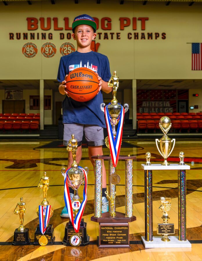 Kion Montoya won the national Elks Hoops Shoot, representing Artesia Lodge #1717.