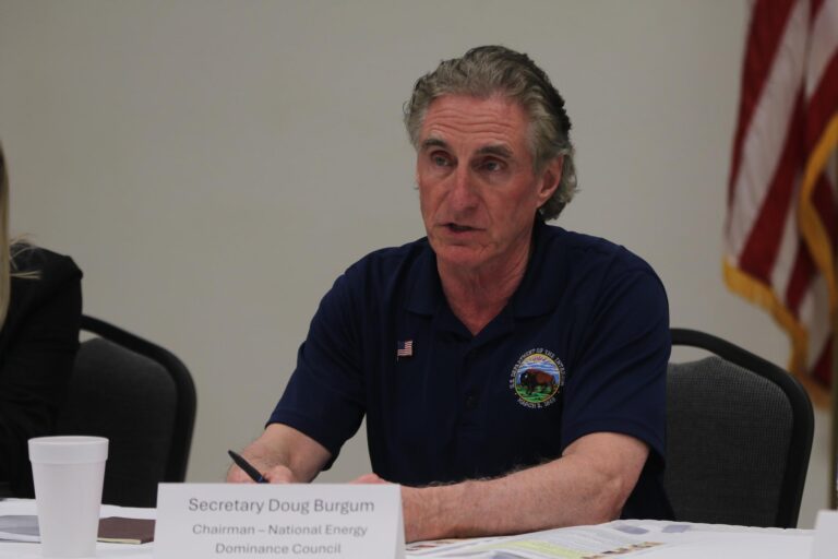 Interior Secretary Burgum discusses energy production and roles of public lands during Eddy County visit