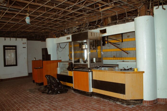 Renovations are underway at the concession stand at the Landsun Theater.