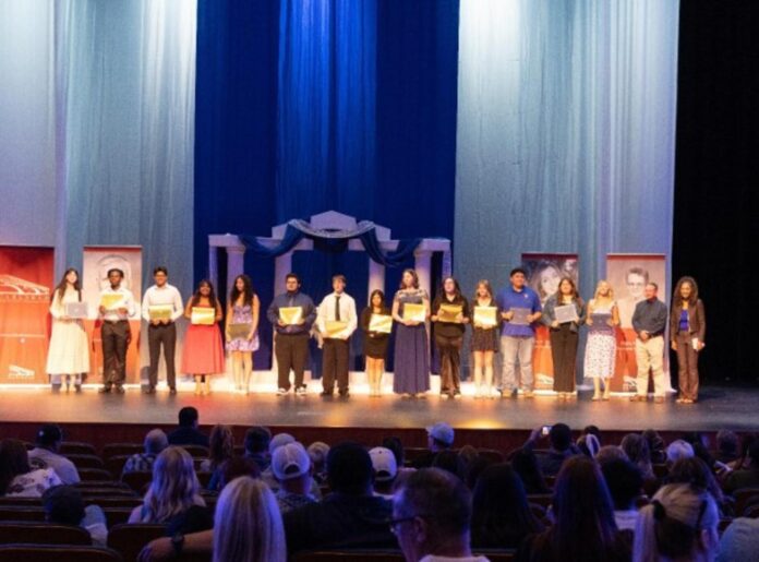 Recipients of SIMCO Scholarships receive their awards during a ceremony in Carlsbad.