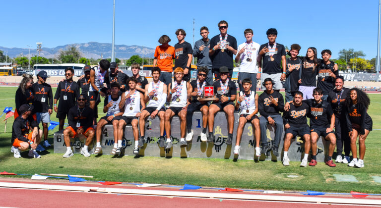 Scenes from the Artesia track team at the state meet on Saturday