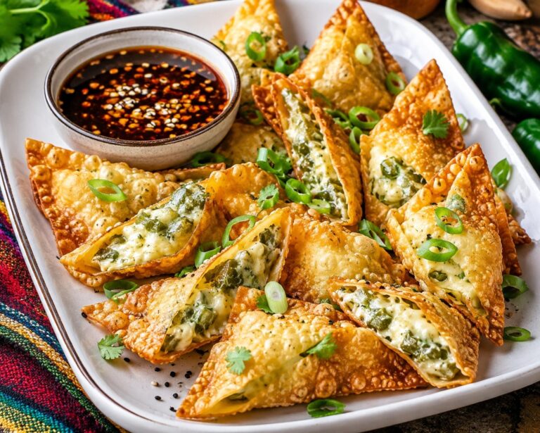 Culinary Confidential: Chili Rellenos Wontons with Hot Honey Soy Sauce