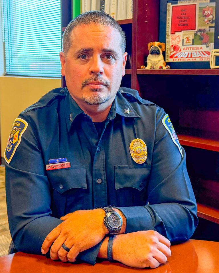 Artesia Interim Police Chief Pete Quinones Dreams Big and Bleeds Orange