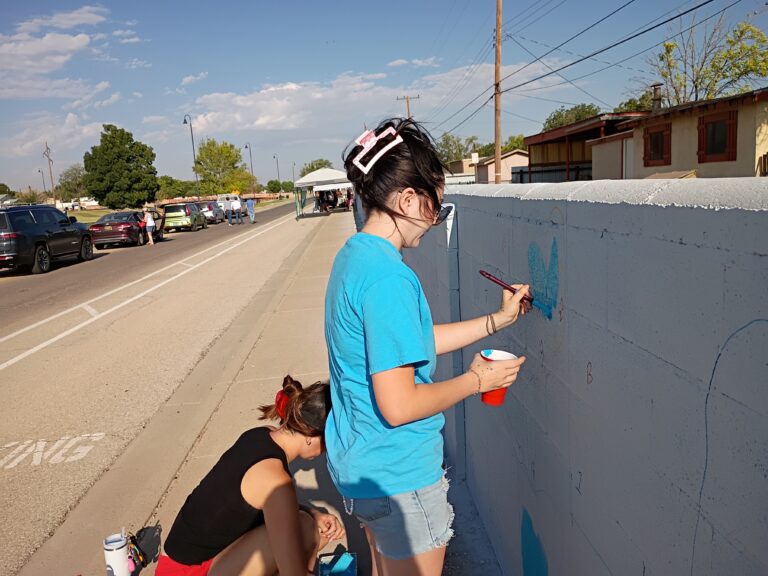 Artesia Community Mural Part III painting underway. Here are some pictures from Thursday’s work