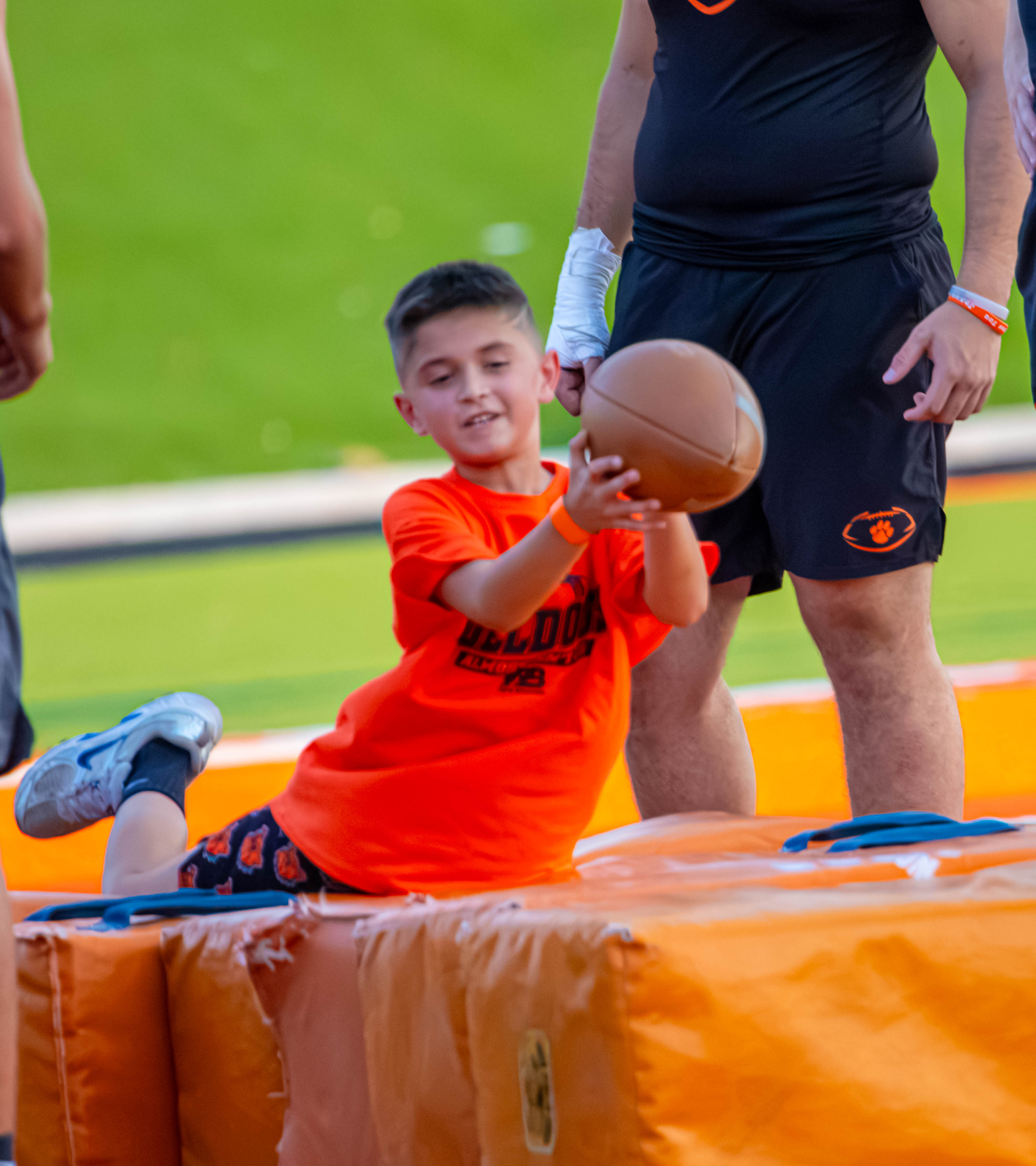 Scenes from Artesia kids’ football camp