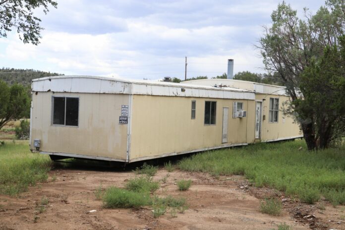 A trailer in Capitan where two animals were found dead and several others were emaciated. Shanna Coleman, 48, pleaded no contest to six counts of animal cruelty.