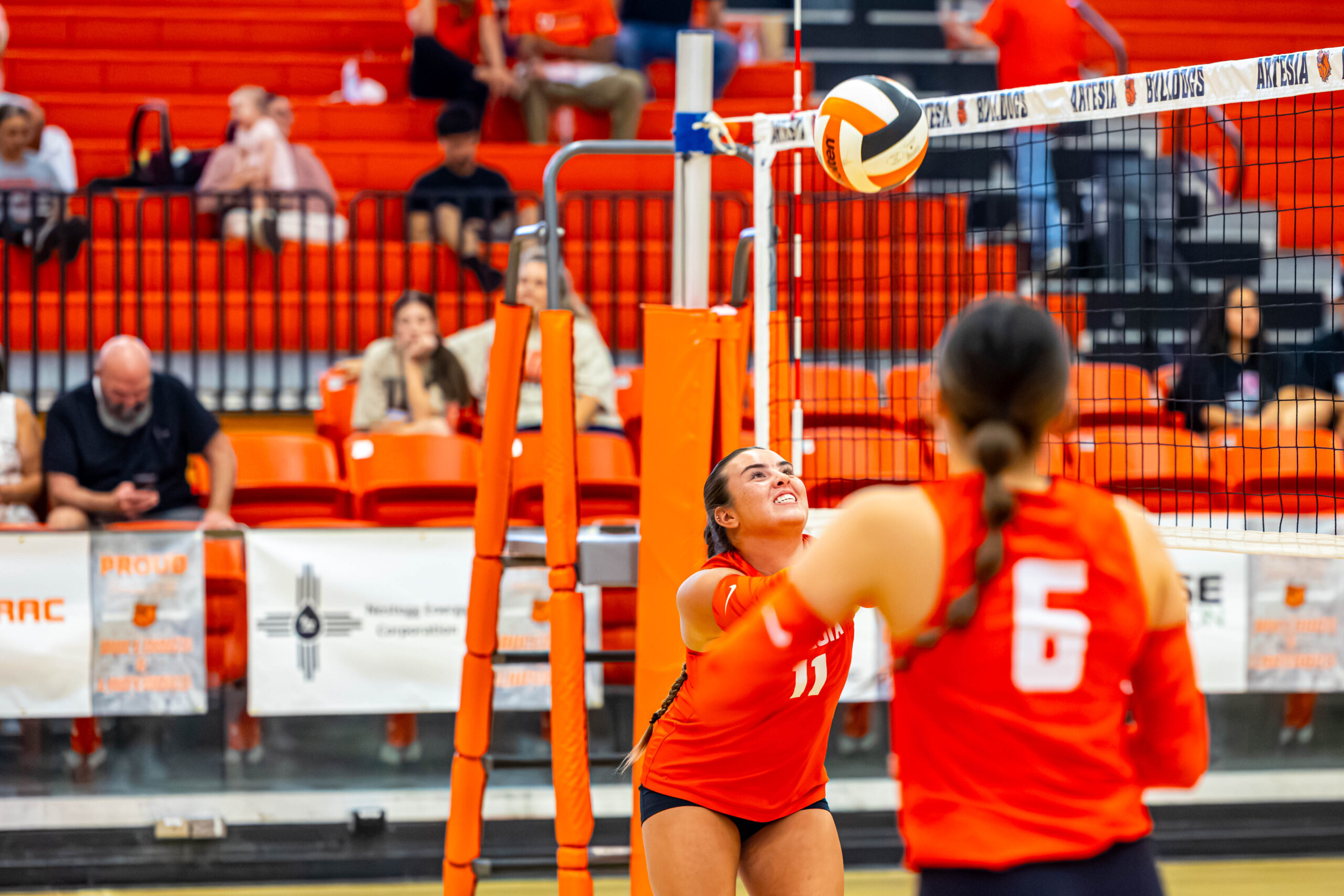 Scenes from Artesia volleyball against Roswell