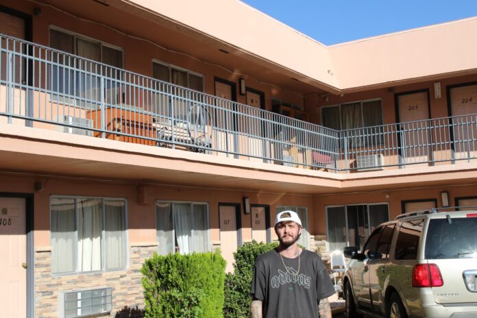 S & B co-owner Peyton Snell at his rental property at the old Economy Inn on White Sands Blvd.