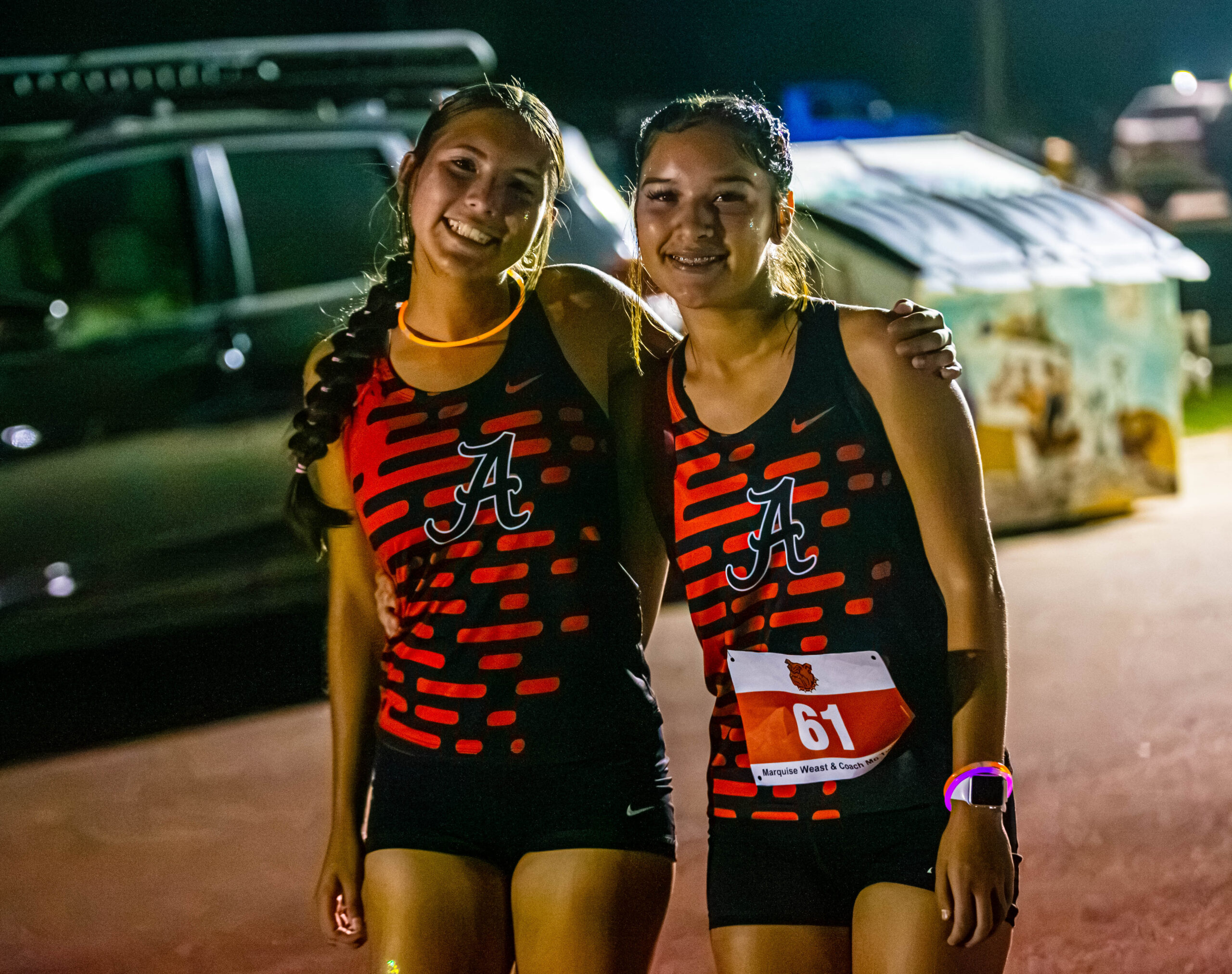 Scenes from the Marquise Weast & Coach Mo Twilight Run on Friday night