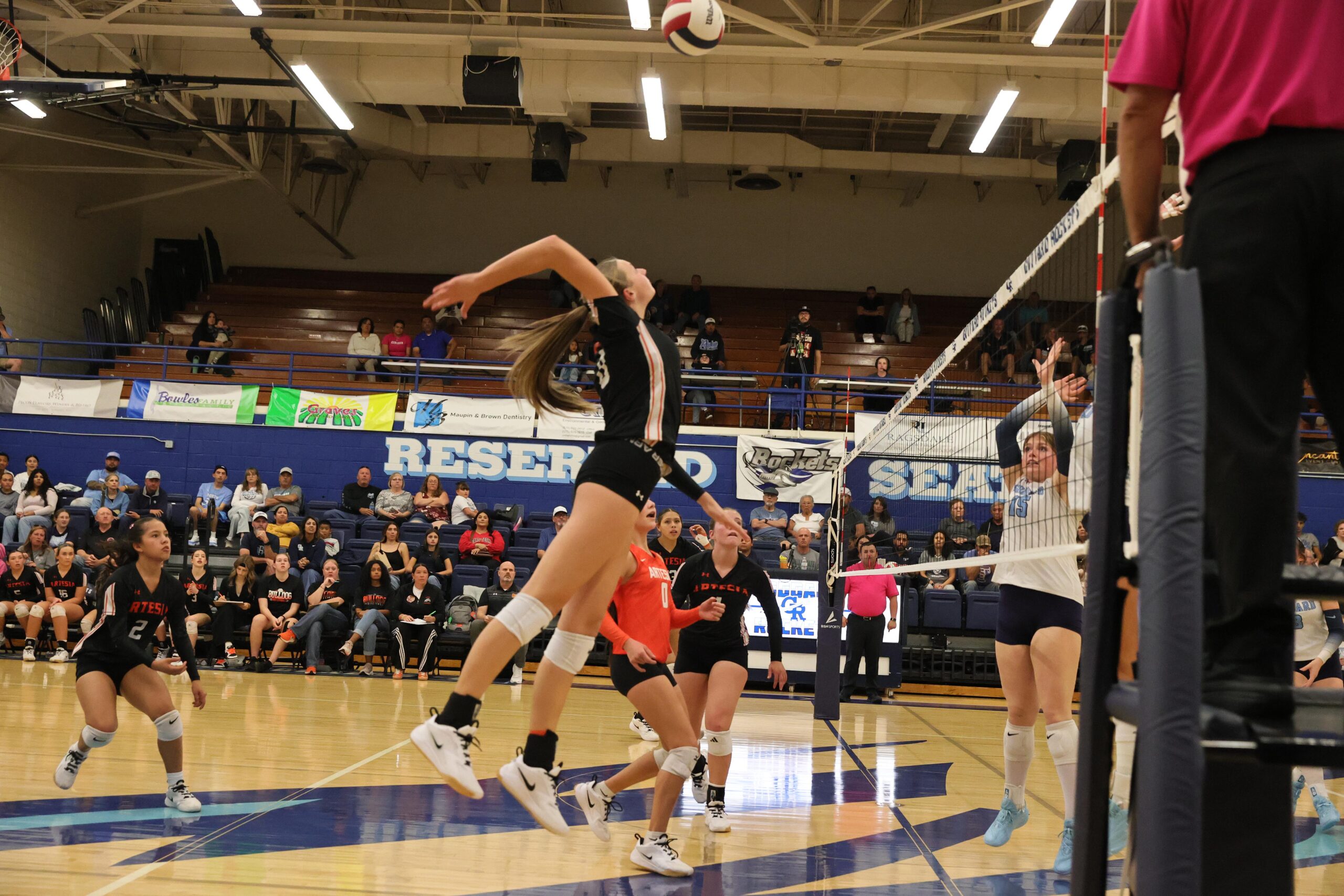 Scenes from Artesia vs. Goddard volleyball