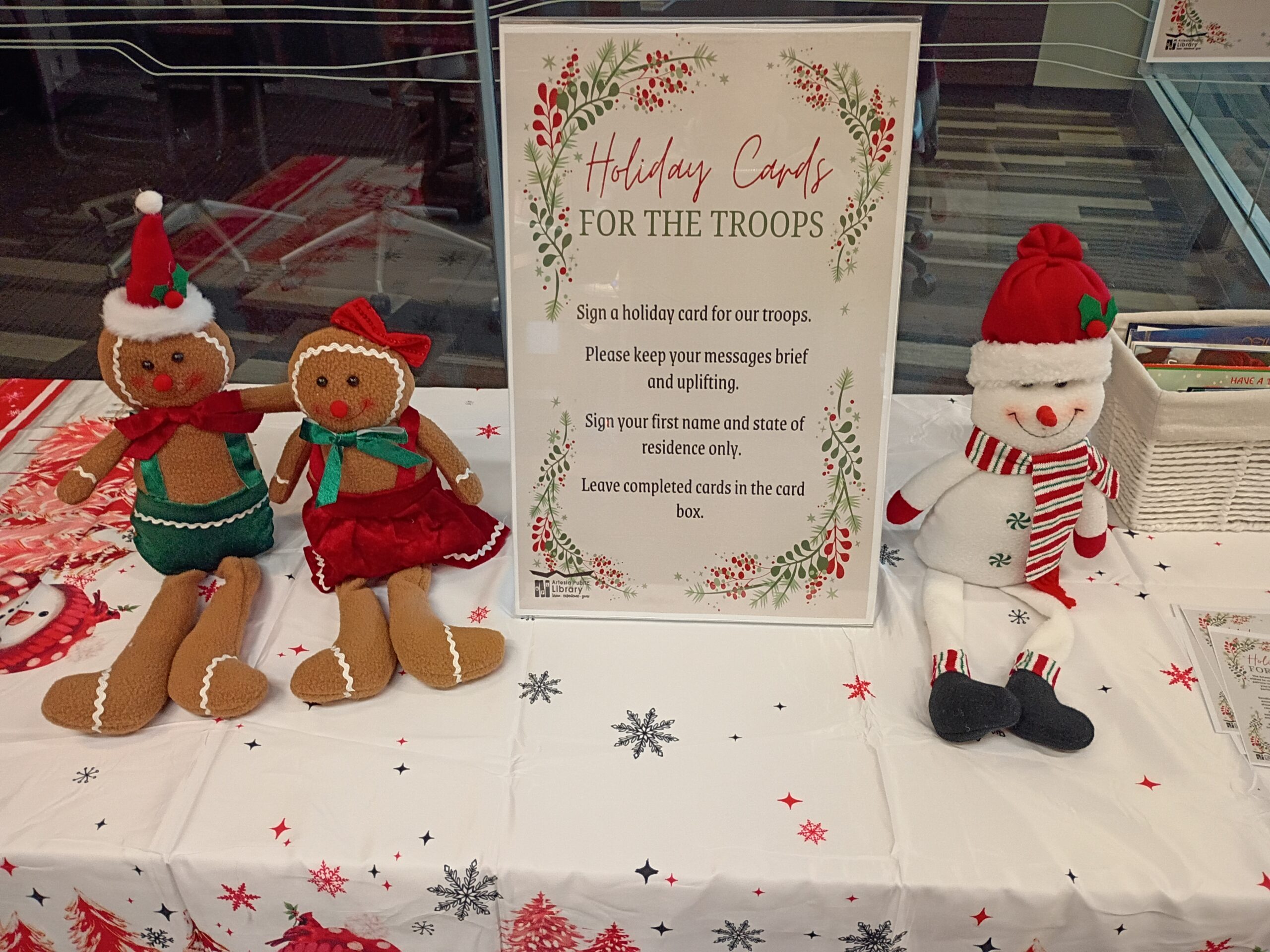 Send Holiday Cheer: Artesia Public Library Gathering Christmas Cards for Service Members